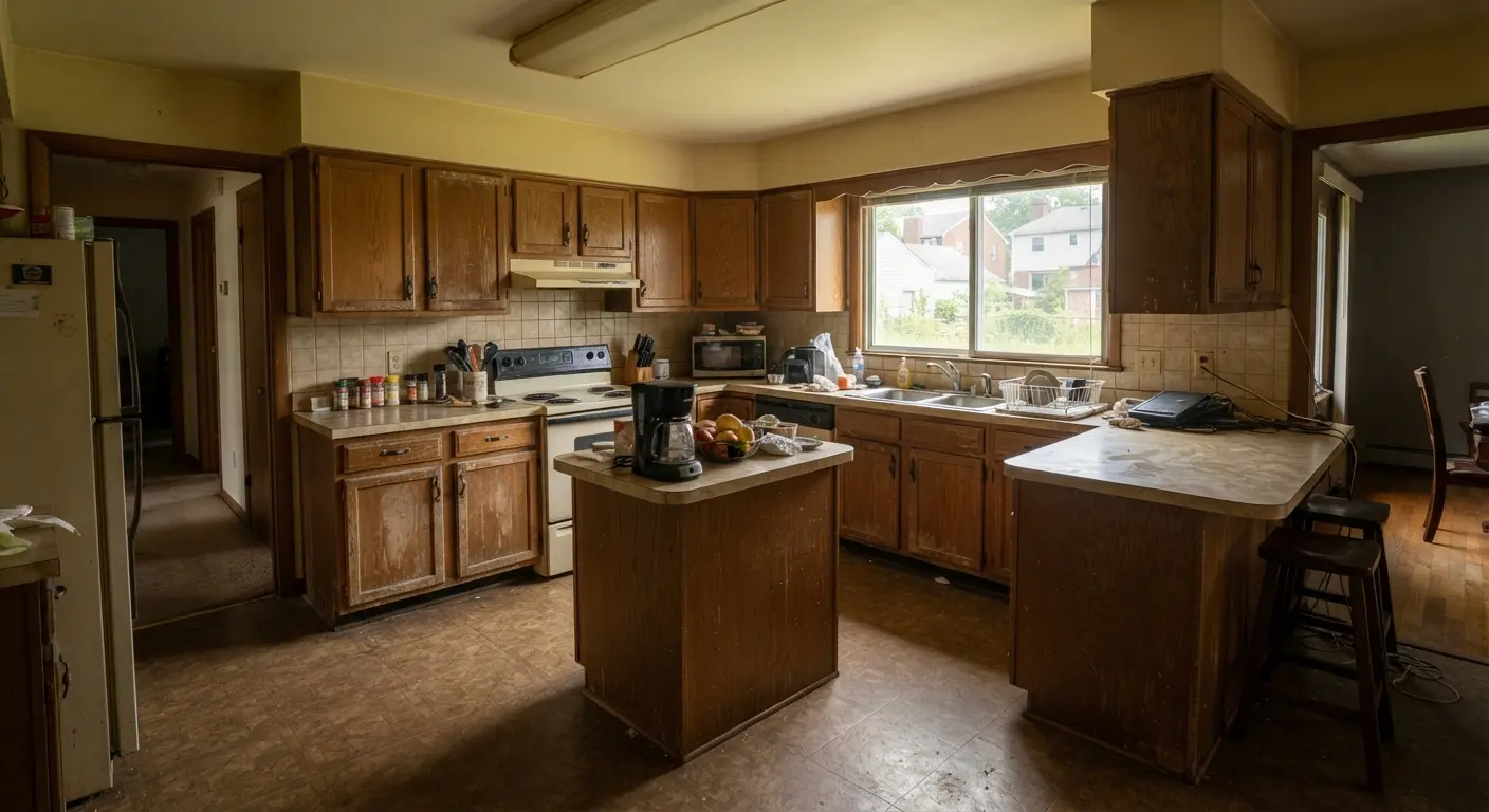 The original interior layout before the start of our Whole Home Remodeling updates